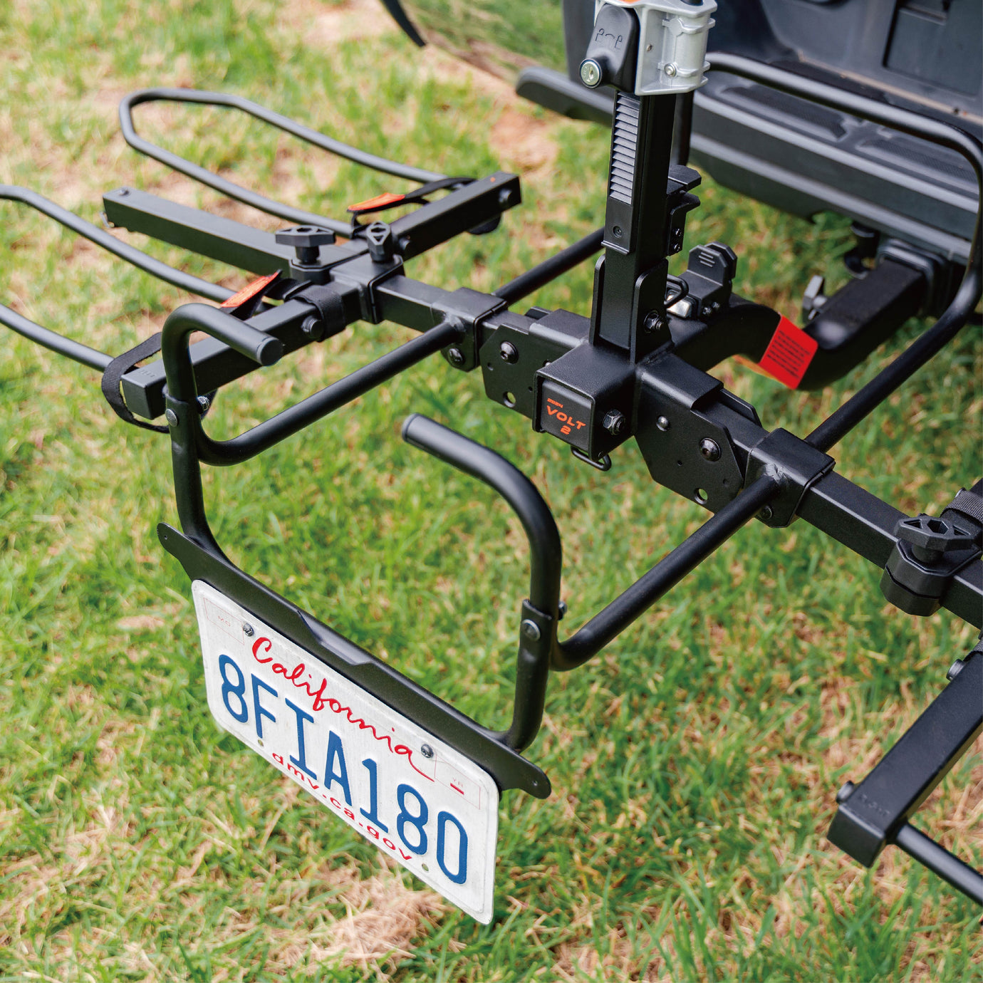 Hyperax Patented Back Saver E-Bike Ramp with License Plate Holder