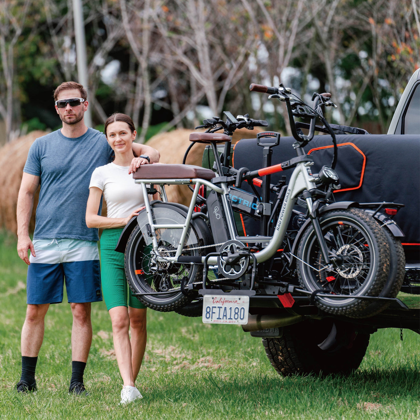 Hyperax Patented Back Saver E-Bike Ramp with License Plate Holder