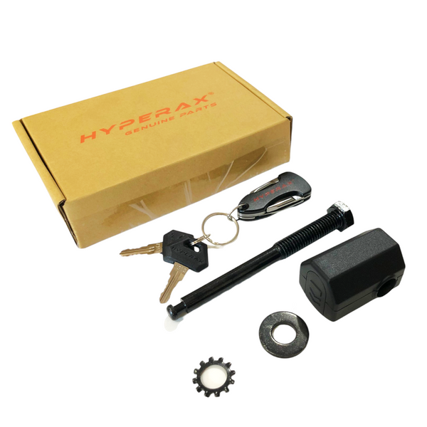 Spare Hitch Lockset and Multitool Keychain