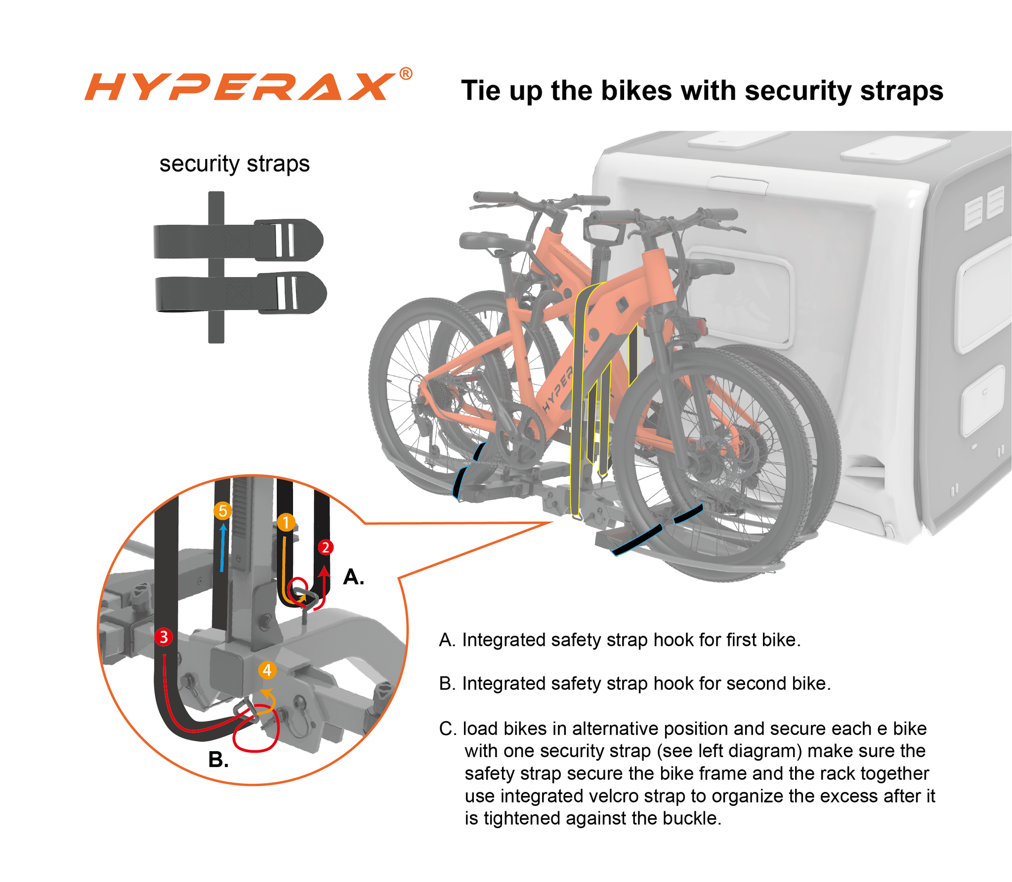 Always Secure Your Bikes with the Safety Straps