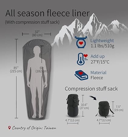 Hyperax ft Litume] [E629] All Season Fleece Sleeping Bag
