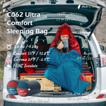 Load image into Gallery viewer, [Hyperax ft Litume] 2.6 lbs 55°F to 27°F Sleeping Bag Velvet Lined Lightweight Ultra Comfort for Camping Hiking Traveling Travel, Seamless
