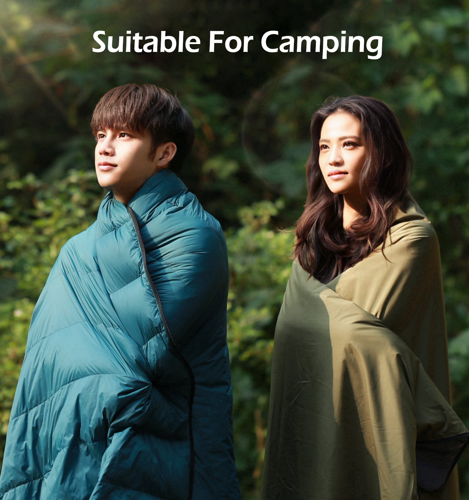 [Hyperax ft Litume] Combinable Down Sleeping Bag,1.2 lbs, 59°F/ 15°C Lightweight, Packable Sleeping Bag Adults, Double Sleeping Bag, for Backpacking, Camping, Hiking, Family, Compact with Stuff Sack Sleep Sacks