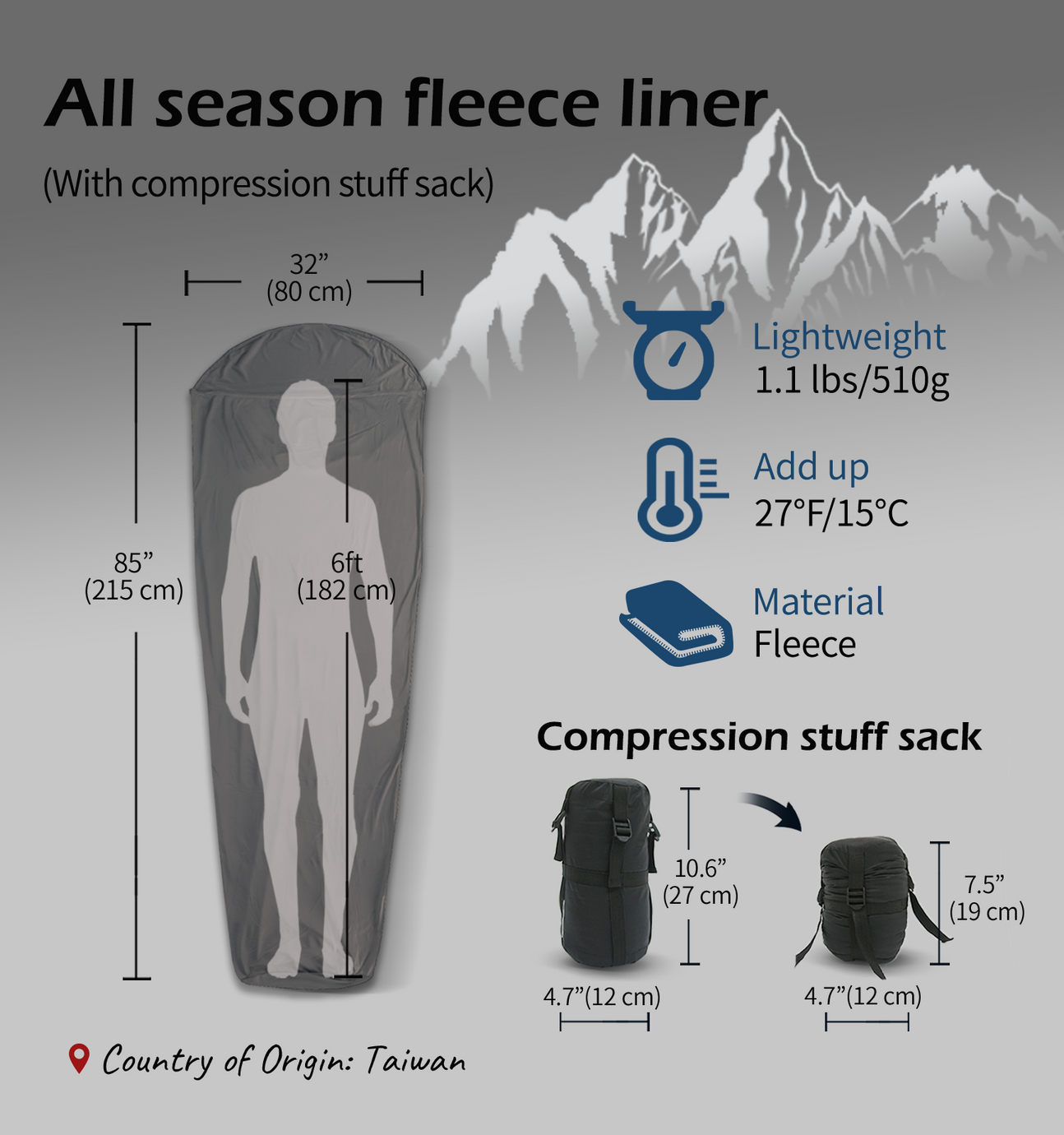 [Hyperax ft Litume]   [E630-76] Mummy Sleeping Sack for Backpacking, Camping