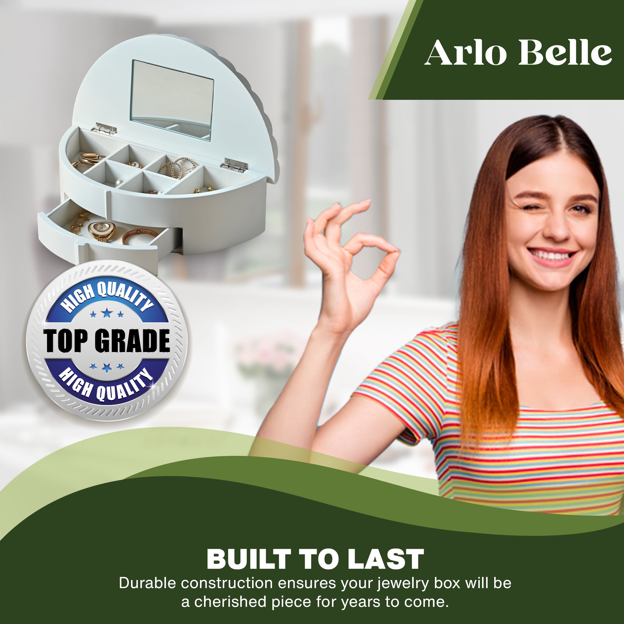 HYPERAX ft Arlo Belle ] Coastal Seashell Jewelry Box (JB-107