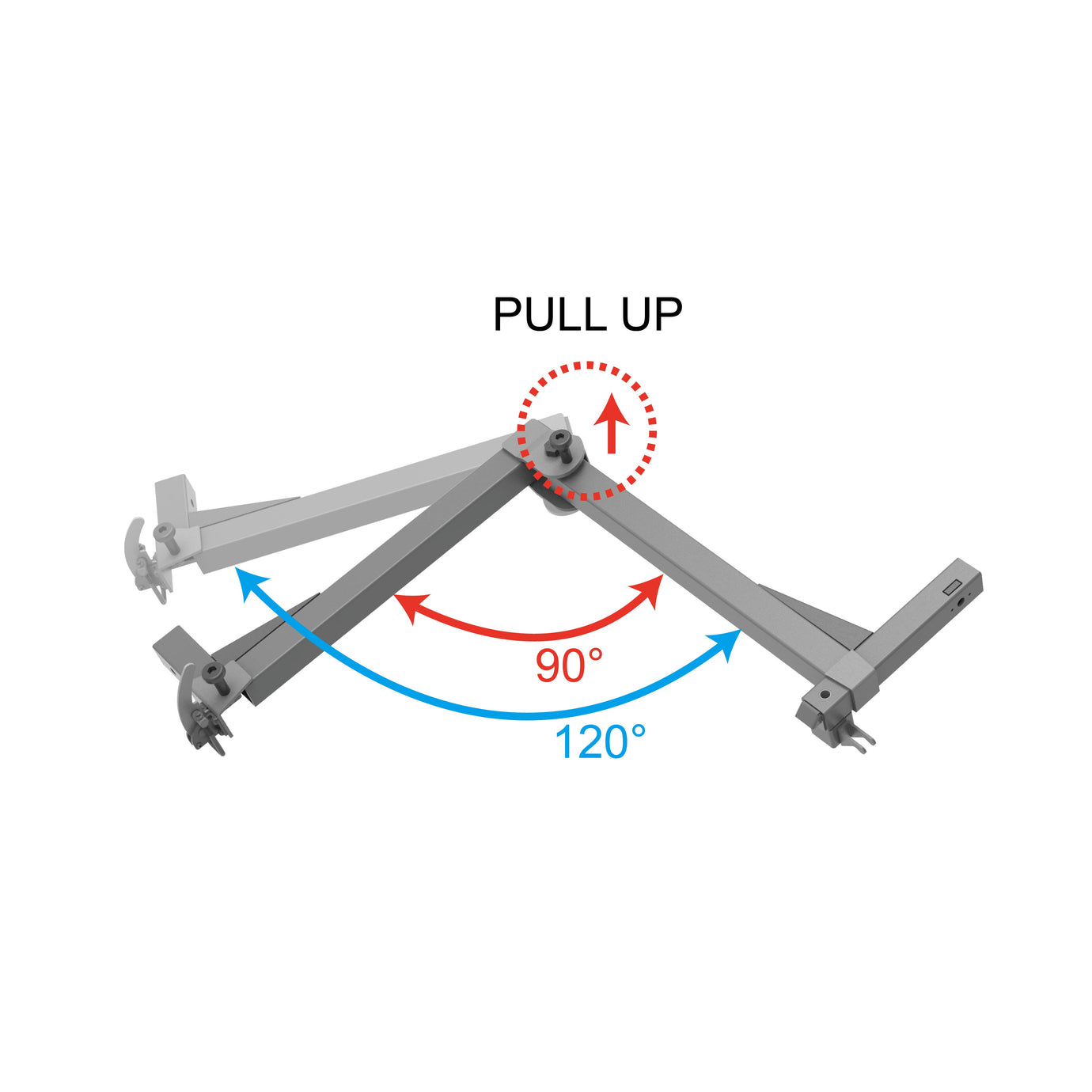 Swing Away adapter with 120 Degree Swing Away Arm (Driver/Passenger Side)