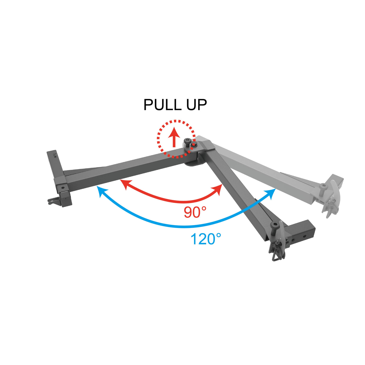 Swing Away adapter with 120 Degree Swing Away Arm (Driver/Passenger Side)