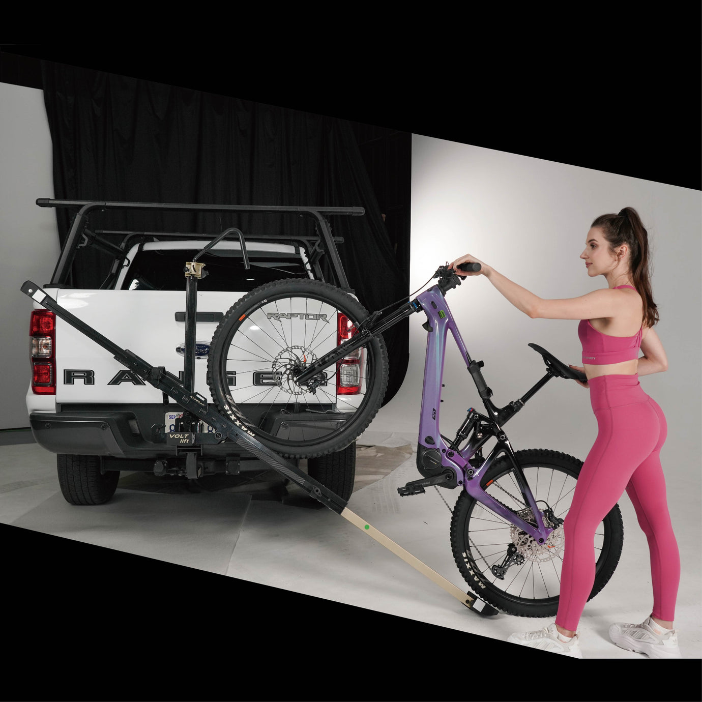 Volt Lift 1x —Lift Assisted Premium Bike Rack | Hitch Rack| HYPERAX SPORTS