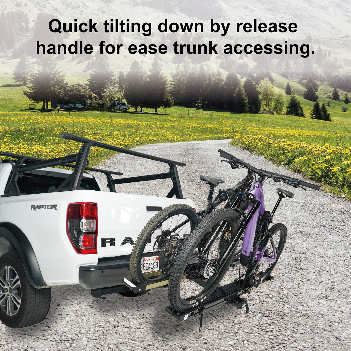 Volt Lift SP Lift Assisted Premium Bike Rack or SUV Pickup Trunk Hitch Rack HYPERAX SPORTS