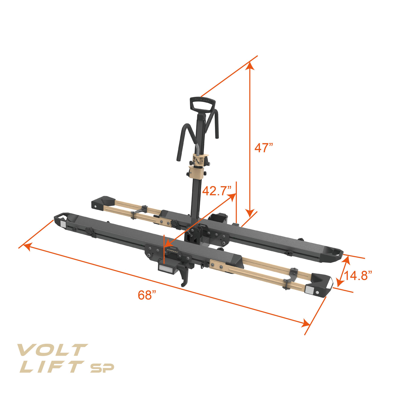 Volt Lift SP - Patented Lift Assisted Premium Bike Rack for SUV & Pickup