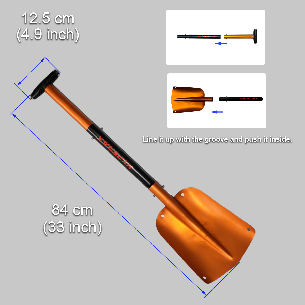 HYPERAX Multi-Function Snow Shovel