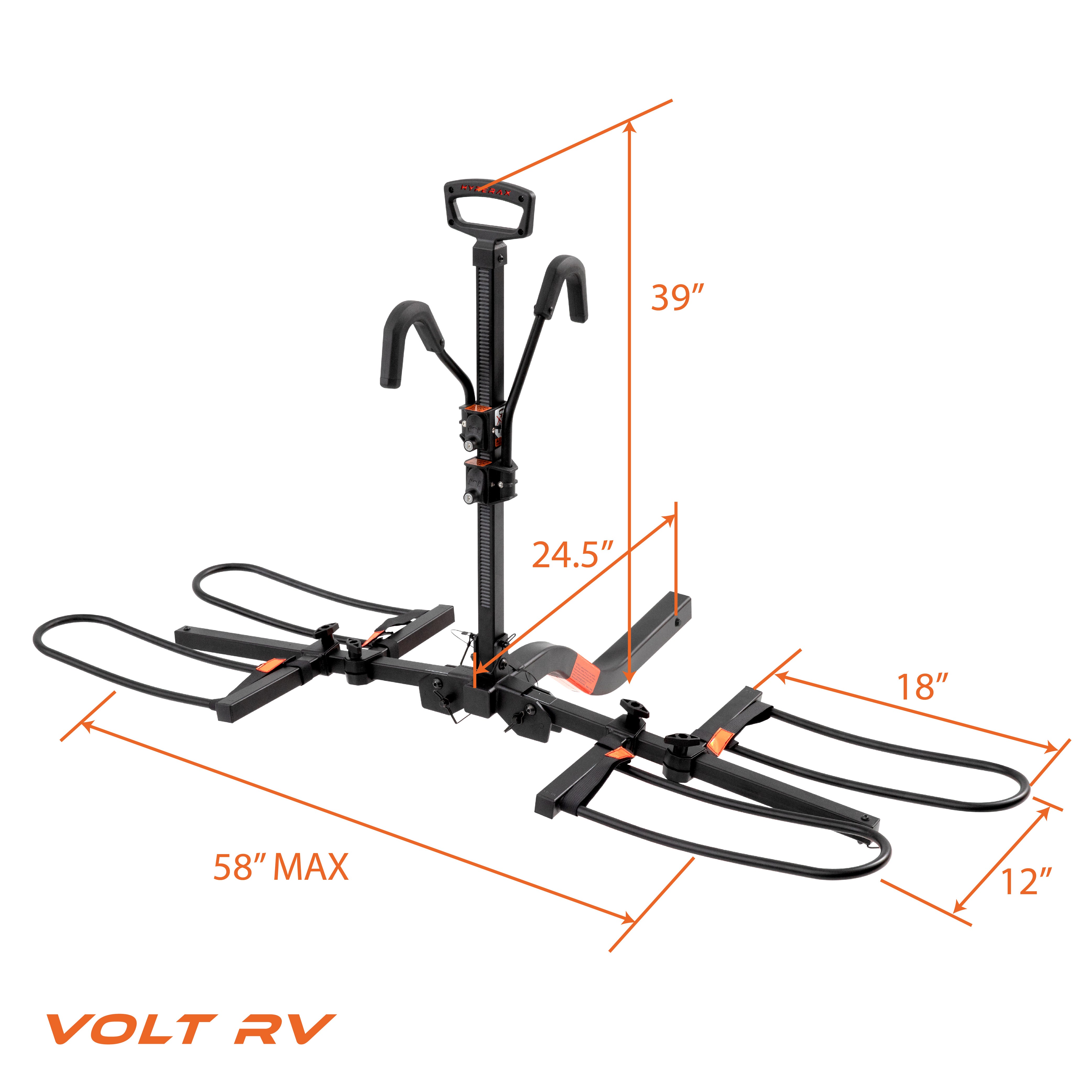 Camper best sale hitch rack