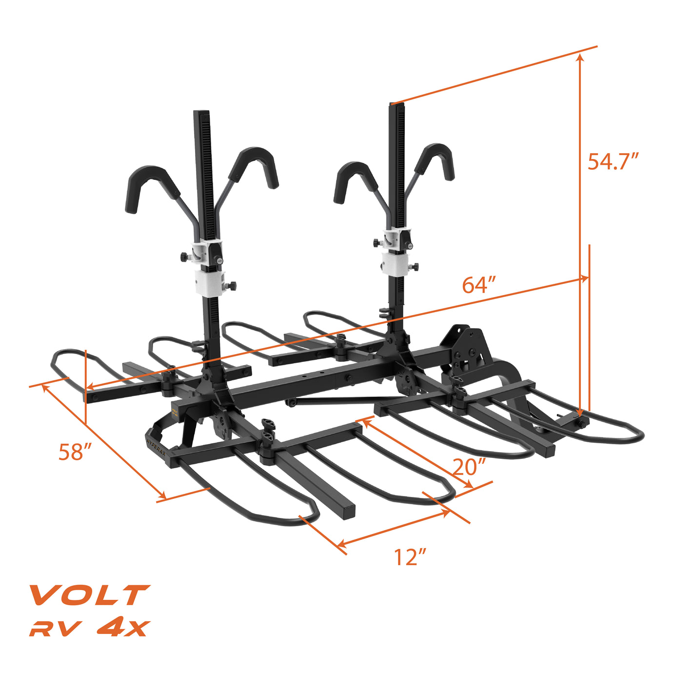 VOLT RV 4X FREE WHEEL DOLLY +2x SMALL WHEEL ADAPTER + STEEL LOCKING CABLE
